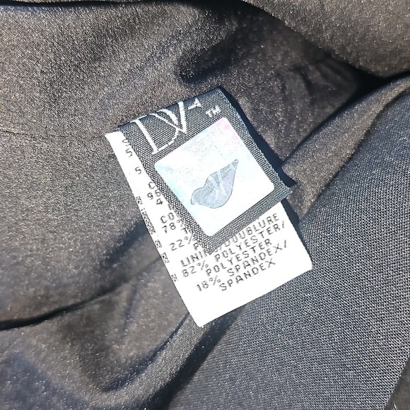 Diane Von Furstenberg Black Crepe Jacquard Panel Olena Blazer Jacket Size 6 - Picture 6 of 10